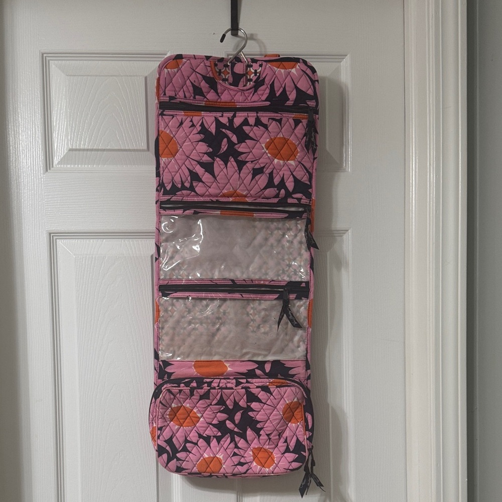 Vera Bradley Pink and Orange Patterned Jewelry Organizer
